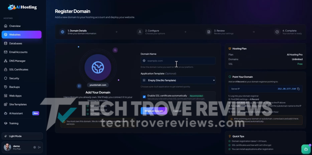 AI Hosting 2.0 Demo