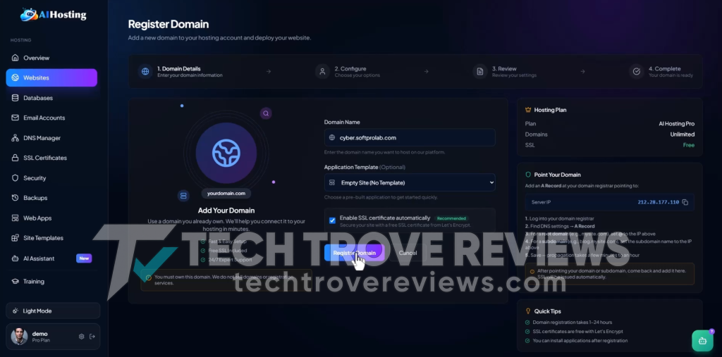 AI Hosting 2.0 Demo