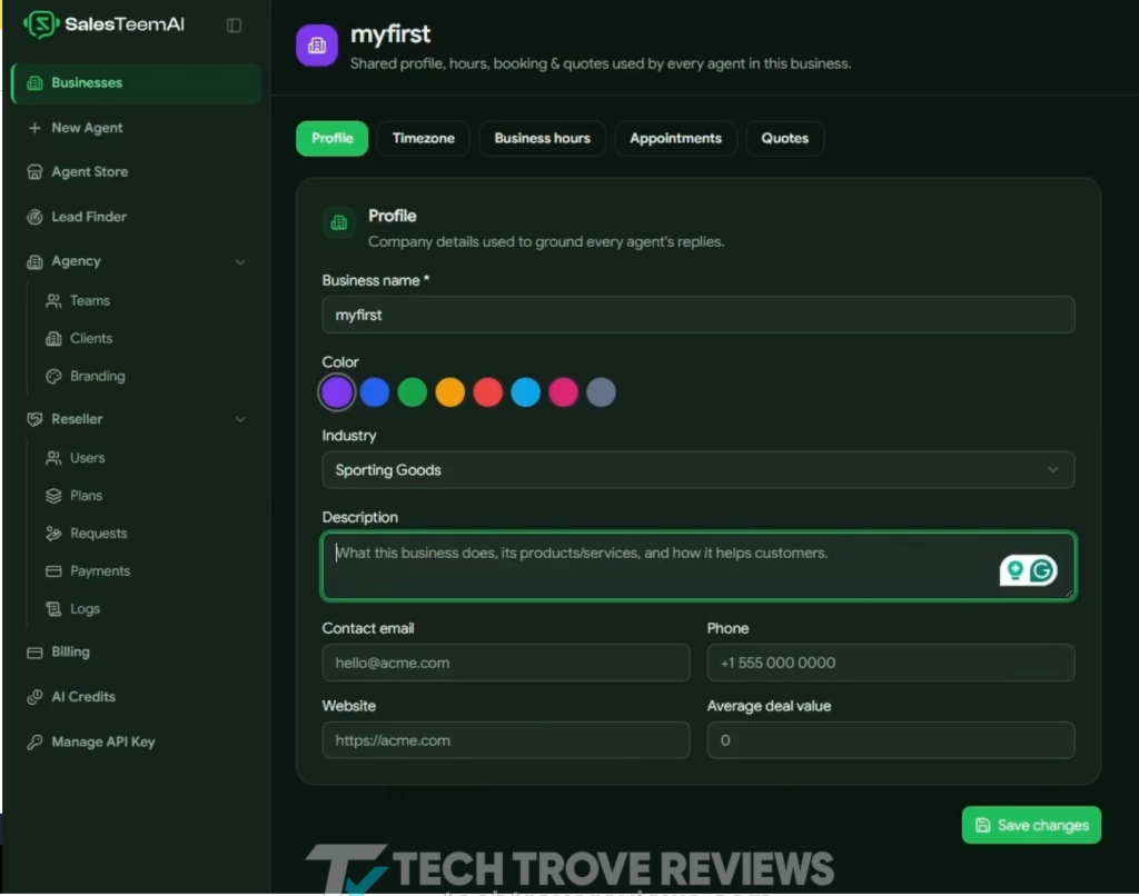 SalesTeem AI Demo